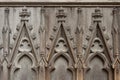 A carved wooden door on York Cathedral