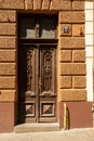 wooden doors, large part of the building as an element of architecture large