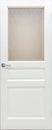 Wooden doors in white style color for modern loft interior and condo apartments flat