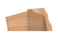 Wooden drawer. Box package. Transportation container or empty wood crate, cargo distribution pack