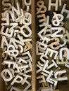 Plywood letters