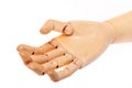 Wooden dummy hand Royalty Free Stock Photo