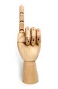 Wooden dummy hand Royalty Free Stock Photo