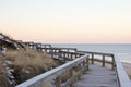 Wooden dune walkway Royalty Free Stock Photo