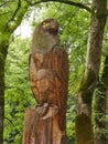 Wooden eagle Royalty Free Stock Photo