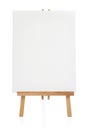 Easel with blank canvas