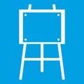 Wooden easel icon white