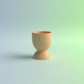 A wooden egg holder gradient background Royalty Free Stock Photo