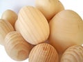 Wooden eggs