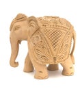 Wooden elephant sculpture