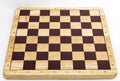 Wooden empty chess board