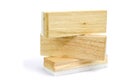 Wooden eraser isolated Royalty Free Stock Photo