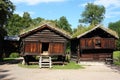 Wooden ethnic houses in Oslo