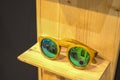 Wooden eyewear for apparel lense sunglass shop