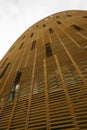 Wooden facade of a modern building