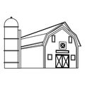 Wooden Farm barn and granary design