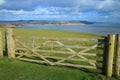 Wooden farmland fence