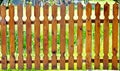 Traditional wooden fence