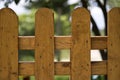 Wooden fence