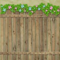 Wooden fence