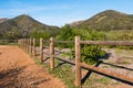 Wooden Fence Along Iron Mountain Trail Royalty Free Stock Photo