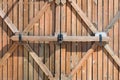Wooden fence. a barrier, railing, or other upright structure, ty