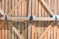 Wooden fence. a barrier, railing, or other upright structure, ty