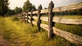 wooden fence corral for livestock generative ai