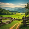 wooden fence corral for livestock