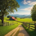 wooden fence corral for livestock