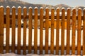Wooden fence made of solid timber background