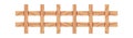 Wooden fence panel section vector illustration Royalty Free Stock Photo