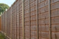 Wooden fence panels. Royalty Free Stock Photo