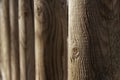 Wooden fence in prespective