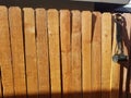 Wooden fence slats