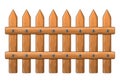 Wooden fence vector symbol icon design.