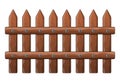 Wooden fence vector symbol icon design.