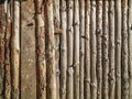 Wooden fence wall made of planks panels