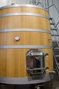 Wooden fermenter for wine Royalty Free Stock Photo