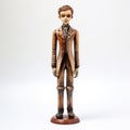 Handmade Wood Male Figurine In Clive Barker Style