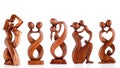 Wooden figurines, decorative figurines, human figurine,