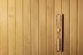 Wooden Finnish sauna wall and sand timer Royalty Free Stock Photo