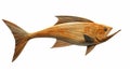 Wooden Fish Sculpture: Precisionist Maori Art With Photorealistic Renderings