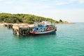 Wooden fishing boat in port, Thailand Royalty Free Stock Photo