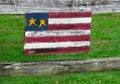 Wooden flag