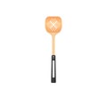 Wooden flippers. Turner spatula with heat resistant handle. Vector illustration isoalted on white background. 