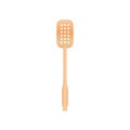 Wooden flippers. Turner spatula vector illustration isoalted on white background. Natural wood material for cooking. Suitable for