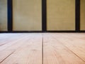 Wooden floor interior Room wall background Japan house details
