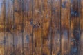 Wooden floor or wall. Planks of dark wood. Natural wood texture and pattern. Wooden background Royalty Free Stock Photo
