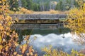 Wooden Foot Bridge Over the Stream